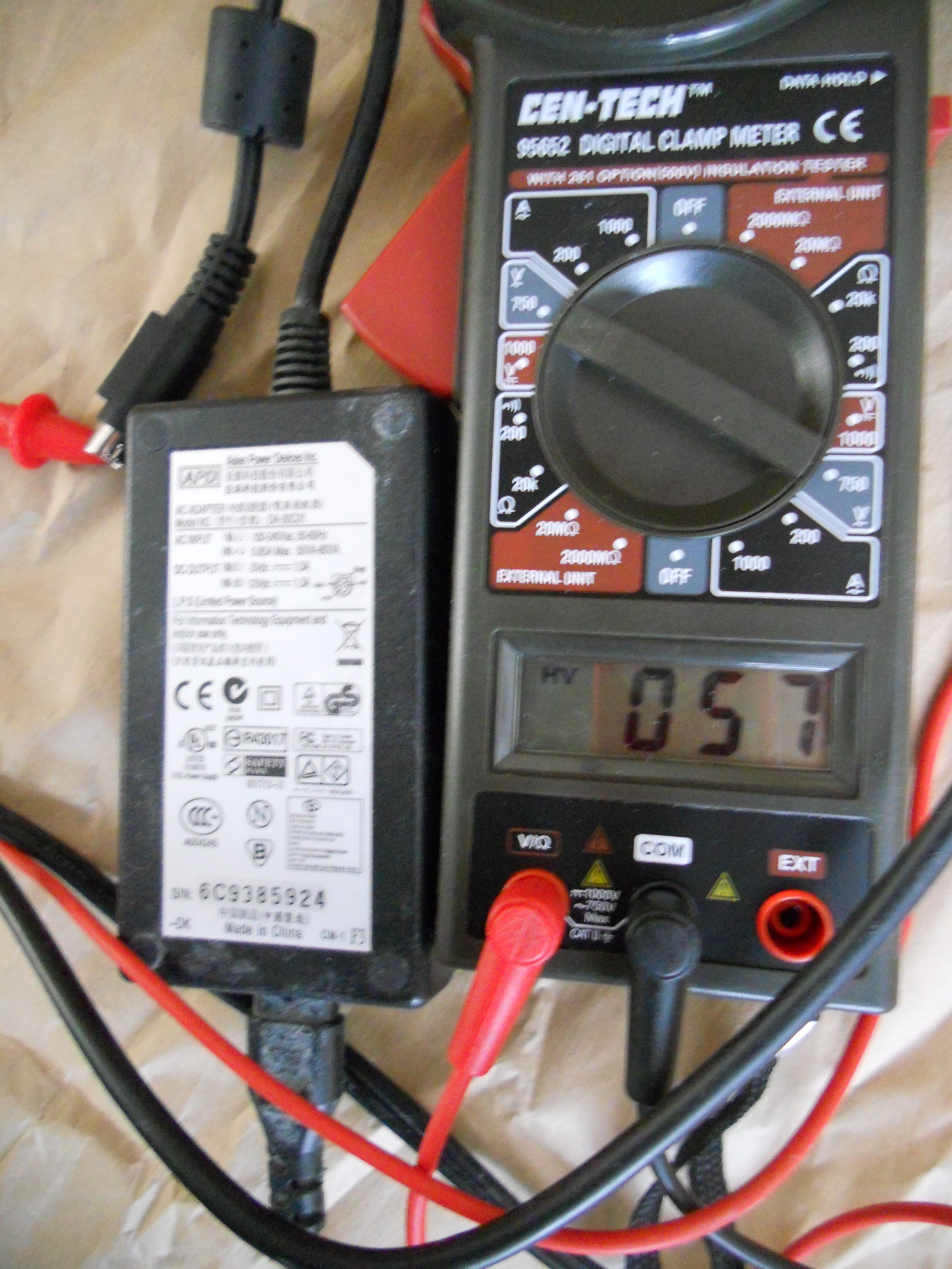 Western Digita Power Supply #2 - 57 volts leakage