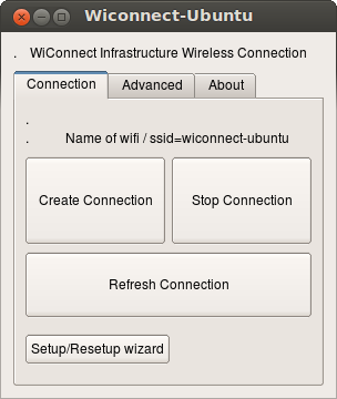 Wiconnect Connection tab